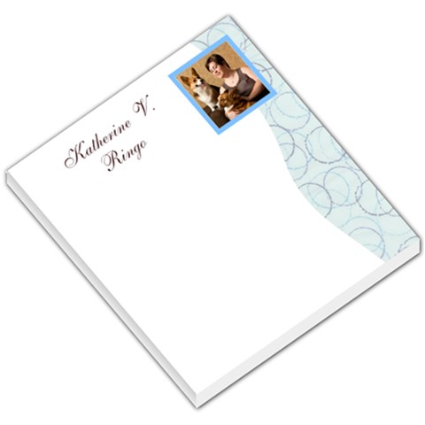 Free Personalized Memopad By Katherine Ringo