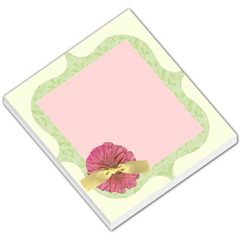Green And Pink Flower Memo By Klh
