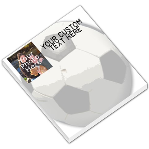 Soccer Memo Pad By Angela
