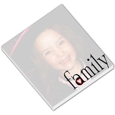 Family Single Photo Memopad By Amanda Bunn