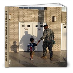 robert s first day of school - 8x8 Photo Book (20 pages)