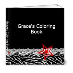 grace s coloring book - 6x6 Photo Book (20 pages)