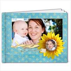 9x7 Summer/Sunfowers Album - 9x7 Photo Book (20 pages)