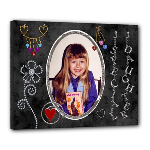 Special Daughter 20x16 Stretched Canvas - Canvas 20  x 16  (Stretched)