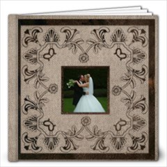 Art Nouveau Moccachino Wedding Album 12 x 12 40 page - 12x12 Photo Book (40 pages)