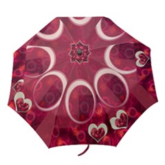 I Heart You Pink folding Umbrella