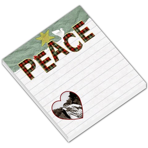 Peace Small Memo Pad By Lil