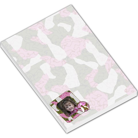 Large Pink Cammo Notepad By Amanda Bunn