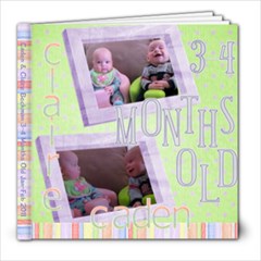 Caden & Claire 3-4 months old - 8x8 Photo Book (20 pages)