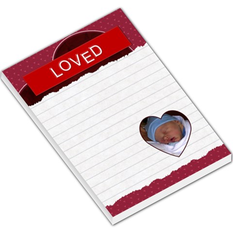 Loved Large Memo Pad By Lil