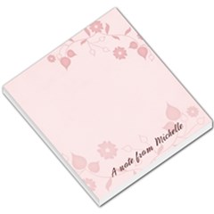 Pink flowers-small memo pad - Small Memo Pads