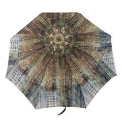weathered city scape umbrella - Folding Umbrella
