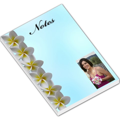 Frangipani Notes Large Note Pad By Deborah