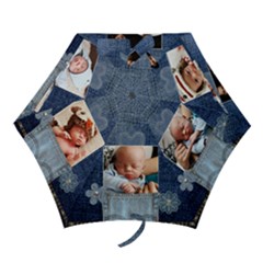 Denim Mini Folding Umbrella