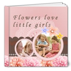 little girl and flower - 8x8 Deluxe Photo Book (20 pages)