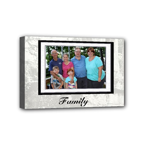 family frame - Mini Canvas 6  x 4  (Stretched)