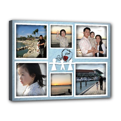 Canvas project 4 Goh family - Canvas 16  x 12  (Stretched)