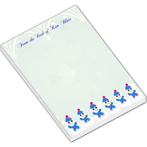 Snowman Large Memo Ppad By Kim Blair