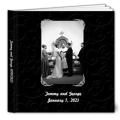 white and black wedding album - 8x8 Deluxe Photo Book (20 pages)