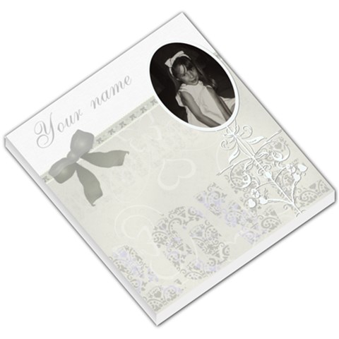 Silver Vintage Love Mirror Frame Small Memo Pad By Claire Mcallen