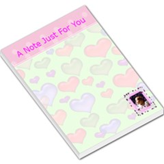 Green heart LG memo pad - Large Memo Pads