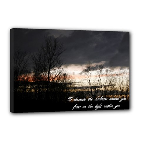 12x18 Darkness - Canvas 18  x 12  (Stretched)