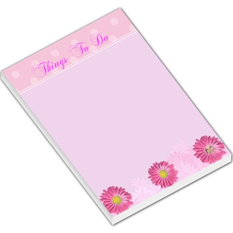 Pink Daisy Things To Do Memo Pad By Kim Blair