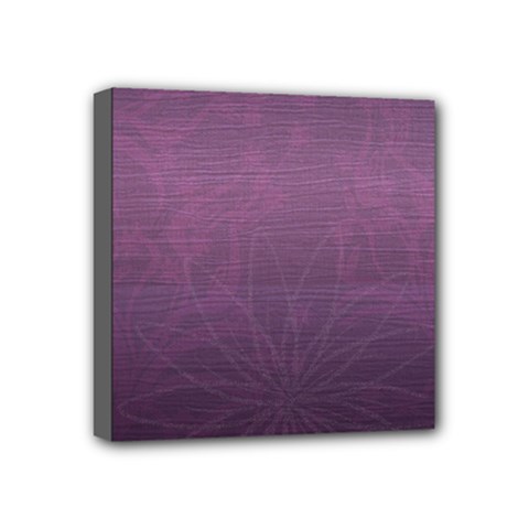 PurpleFlowers - Mini Canvas 4  x 4  (Stretched)