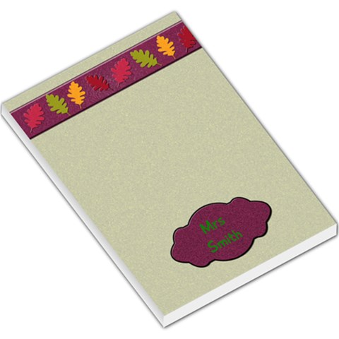 Fall Notepad By Patricia W