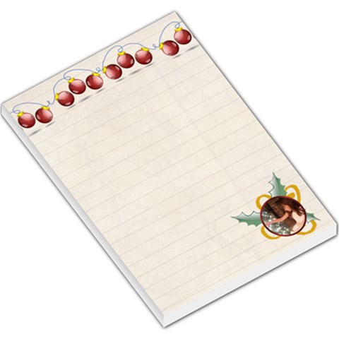 Christmas Ornaments Large Memo Pad By Kim Blair