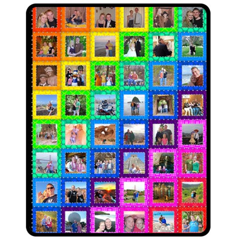 Rainbow Stitch 60 x50  Blanket Front