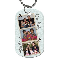 double sided family - Dog Tag (Two Sides)