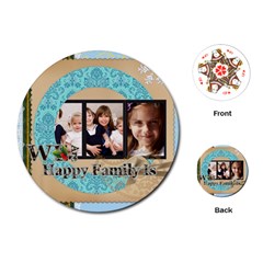 family - Playing Cards Single Design (Round)