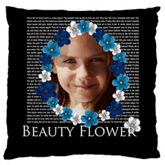 flower of kids - Large Cushion Case (Two Sides)
