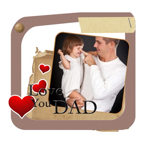 Fathers Day By Jo Jo 14  x 11  x 1.5  Stretched Canvas