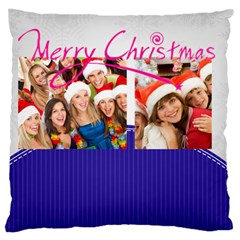 merry christmas, happy new year, xmas - Large Cushion Case (One Side)