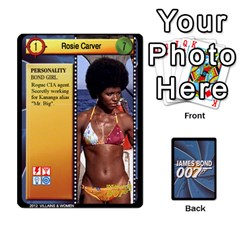 James Bond CCG 2012: Villains and Women part-1 - Playing Cards 54 Designs (Rectangle)