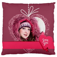 love, kids, memory, happy, fun  - Large Cushion Case (Two Sides)