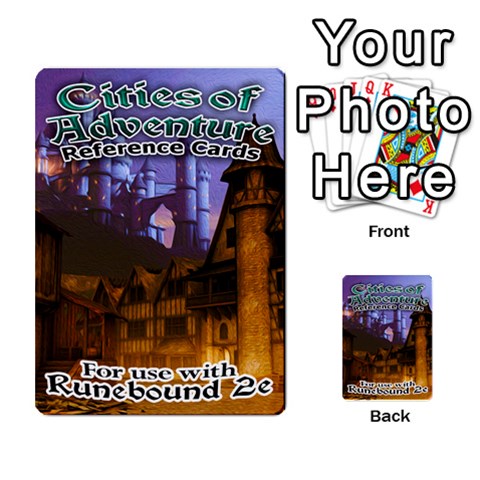 Cities Of Adventure: Reference Cards By J C  Hendee Front 1