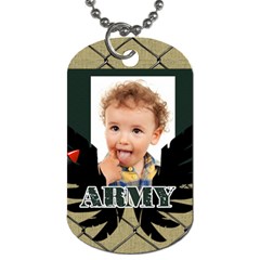 kids, army - Dog Tag (One Side)