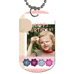 kids, love, happy, play, fun, child - Dog Tag (Two Sides)
