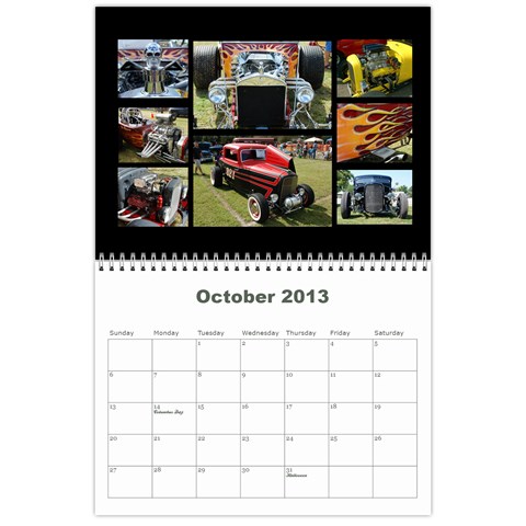 2013 Calendar Mod2 By J  Richardson Oct 2013