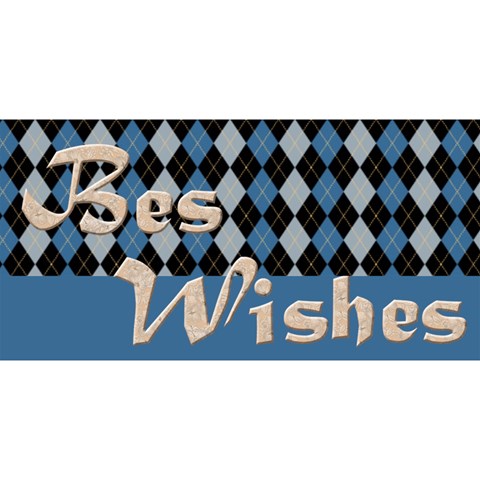 Birthday Wishes Blue 3d Greeting Card By Deborah Front