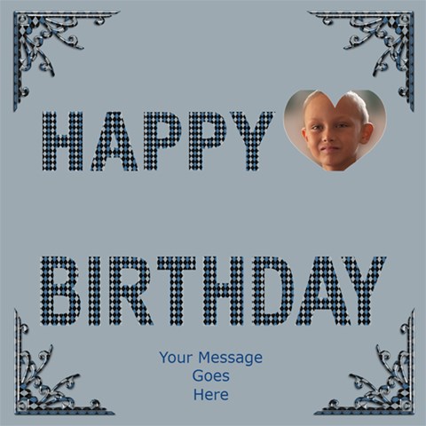 Birthday Wishes Blue 3d Greeting Card By Deborah Inside
