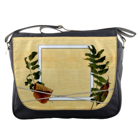 Dry Autumn Leaves Messenger Bag By Zornitza Front