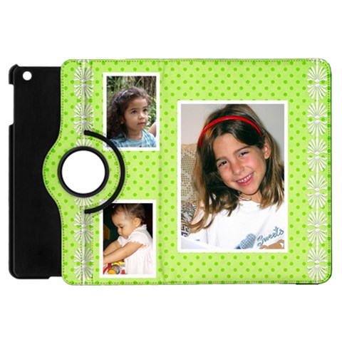 Little Princess Apple Ipad Mini Flip Case 360 By Deborah Front