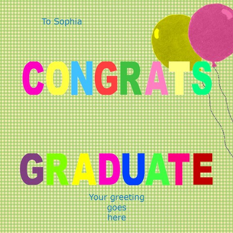 My Graduate 3d Greetiing Card By Deborah Inside