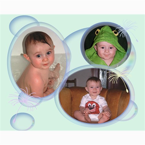 Bubbles Collage 8x10 By Chere s Creations 10 x8  Print - 3