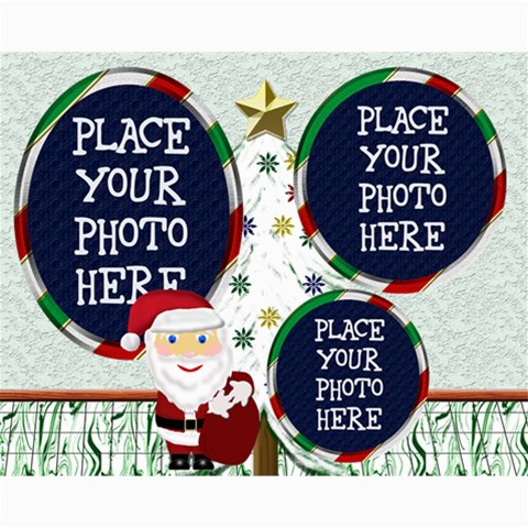 Santa Collage 8x10 By Chere s Creations 10 x8  Print - 1