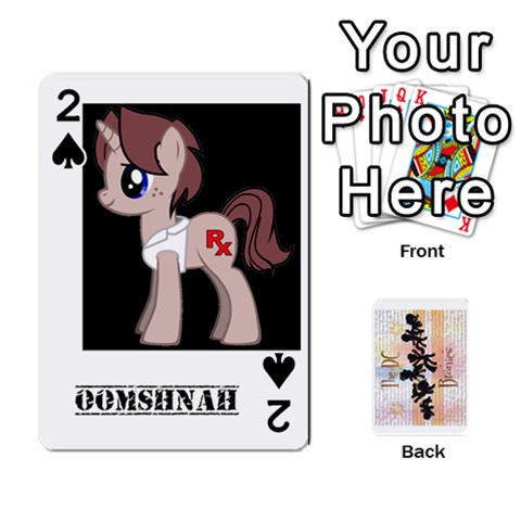 D C  Brony Oc Playing Cards By John H Rhodes Jr Front - Spade2